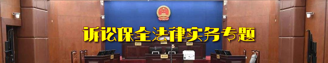 深圳诉讼保全律师实务专题