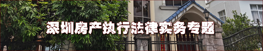 深圳房产执行律师实务专题